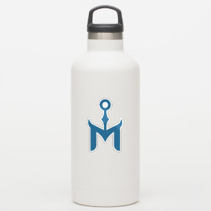 Stylised Blue Anchor and Letter M