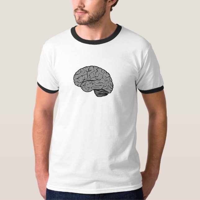 Stylised Brain Men's T-shirt (Front)
