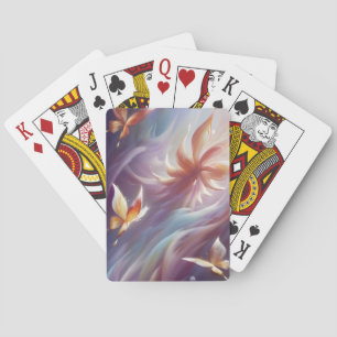 Stylised Butterflies and Flower Playing Cards