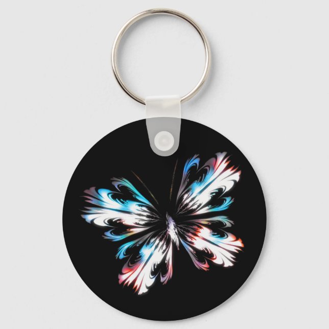 Stylised butterfly 2 key ring (Front)