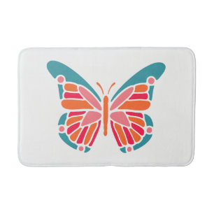 Stylised Butterfly bath mats