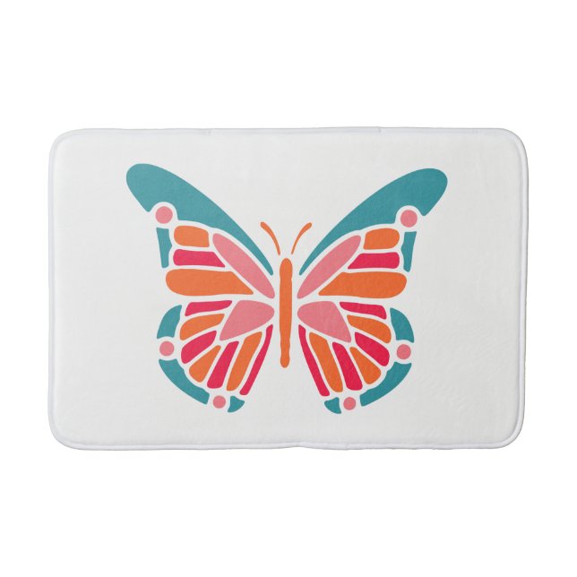 Stylised Butterfly bath mats (Front)
