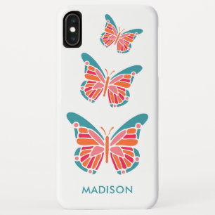 Stylised Butterfly custom name phone cases