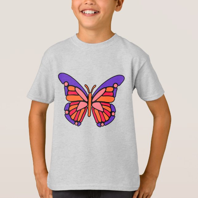 Stylised Butterfly custom name shirts & jackets (Front)