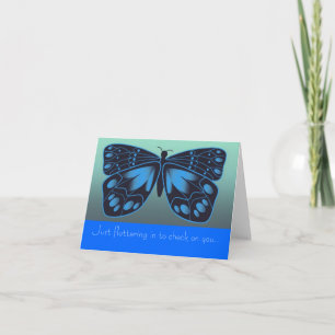 Stylised butterfly friendship card
