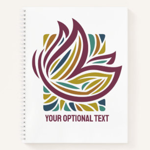 Stylised Butterfly Optional Text Notebook