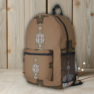 Stylised butterfly  printed backpack