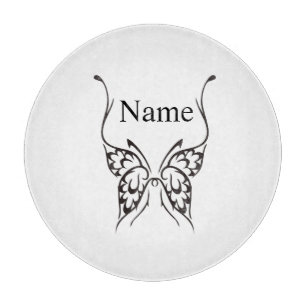 Stylised Butterfly Tattoo Thunder_Cove Cutting Board