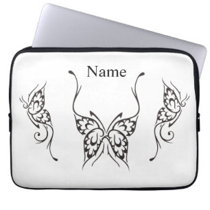 Stylised Butterfly Tattoo Thunder_Cove Laptop Sleeve