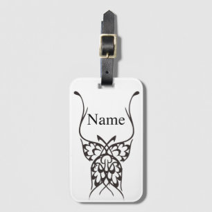 Stylised Butterfly Tattoo Thunder_Cove  Luggage Tag