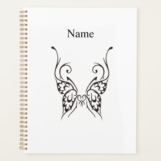 Stylised Butterfly Tattoo Thunder_Cove   Planner (Front)