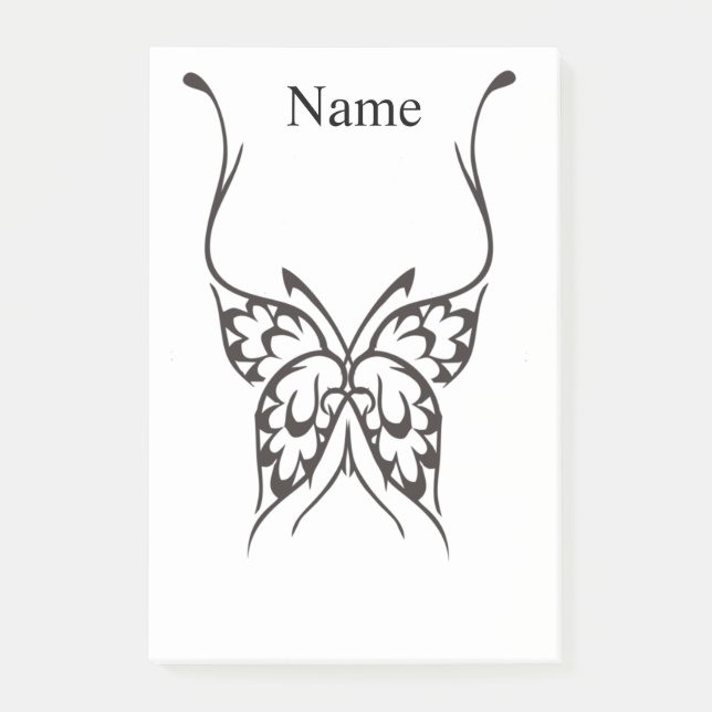 Stylised Butterfly Tattoo Thunder_Cove Post-it Notes (Front)