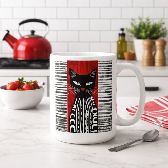 Stylised Cat Coffee Mug (Creator Uploaded)