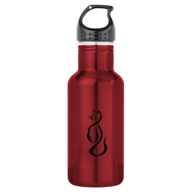 Stylised Cat Liberty 532 Ml Water Bottle (Front)