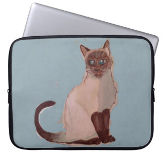 Stylised Cat Poster Laptop Sleeve