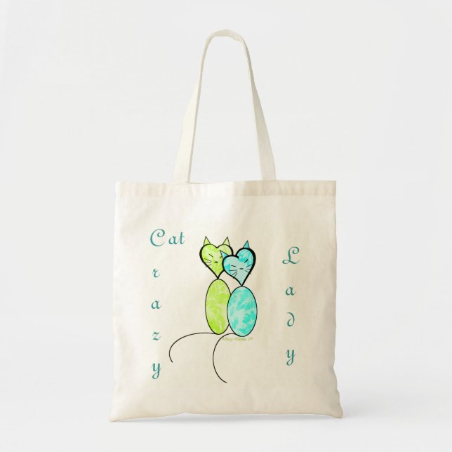 Stylised Cat Tote Bag (Front)