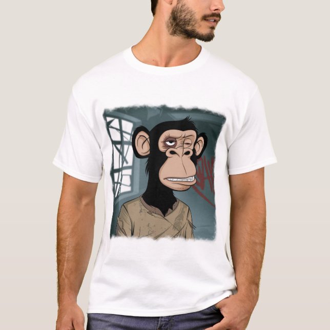 Stylised chimpanzee  T-Shirt (Front)