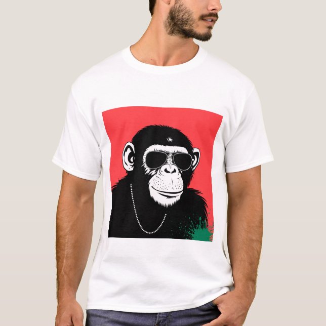 Stylised chimpanzee T-Shirt (Front)