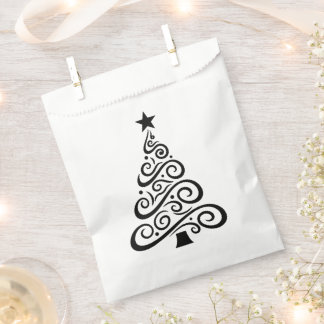 Stylised Christmas Tree Favour Bags