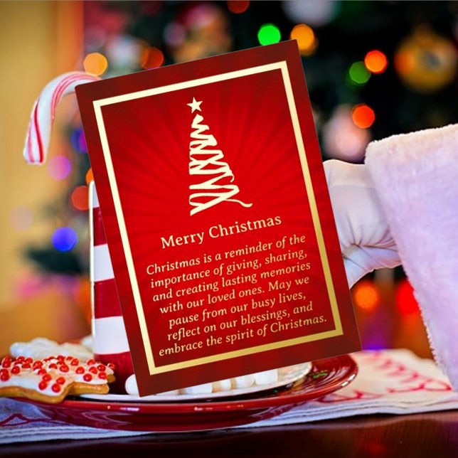 Stylised Christmas Tree Foil Card (Creator Uploaded)