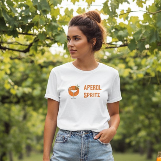 Stylised Cocktail Aperol Spritz Tri-Blend Shirt (Creator Uploaded)