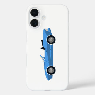 Stylised Convertible Sports Car iPhone 16 Case
