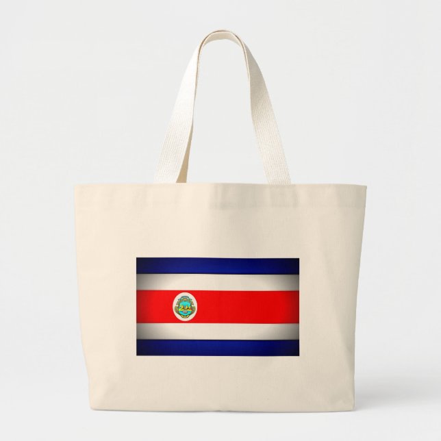 Stylised Costa Rica Flag Large Tote Bag (Front)