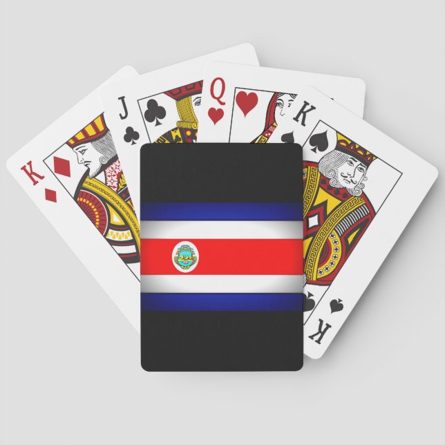 Stylised Costa Rica Flag Playing Cards (Back)