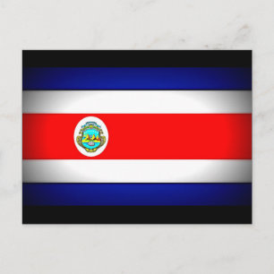 Stylised Costa Rica Flag Postcard