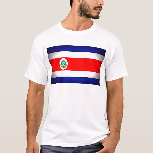Stylised Costa Rica Flag T-Shirt (Front)