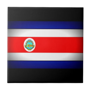 Stylised Costa Rica Flag Tile