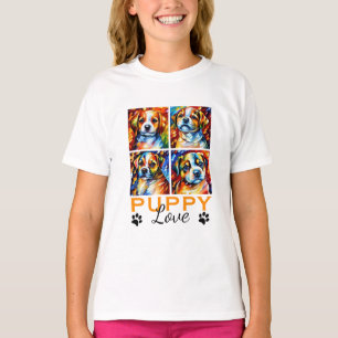 Stylised Cute Puppies T-Shirt