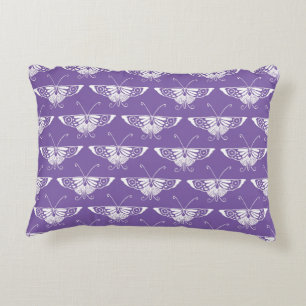 Stylised Deco butterfly  - dusty lilac Decorative Cushion
