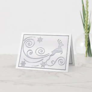 Stylised Deer Holiday Card