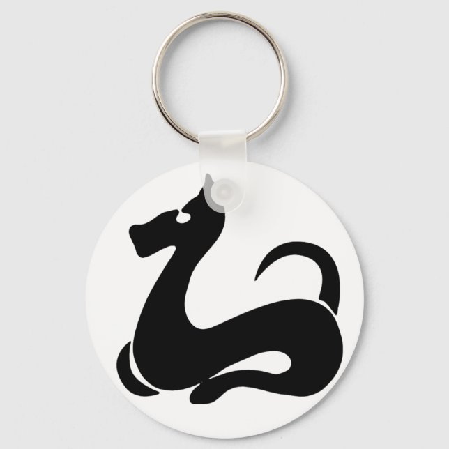 stylised dog keychain (Front)