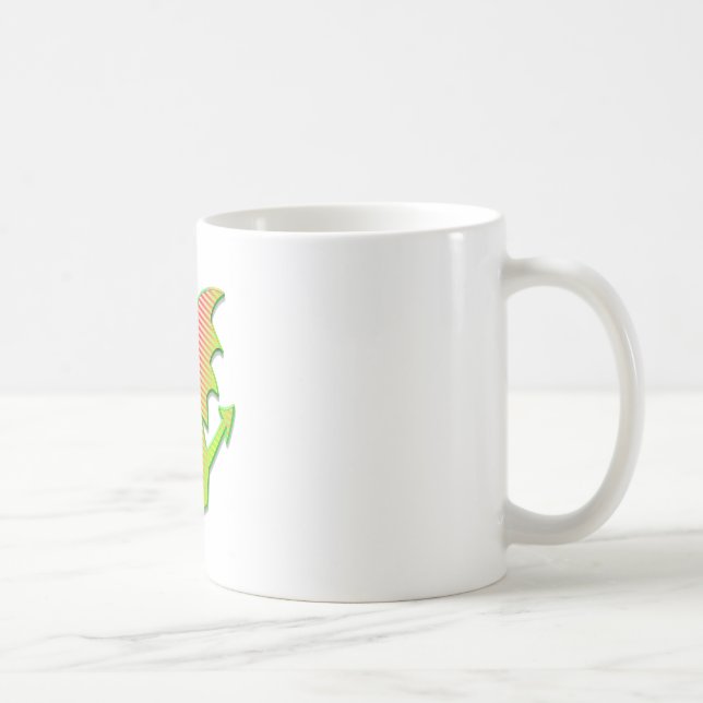 Stylised Dragon Coffee Mug (Right)