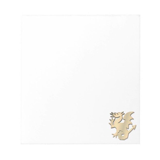 Stylised Dragon Custom Notepad (Front)