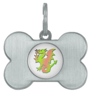 Stylised Dragon Pet ID Tag