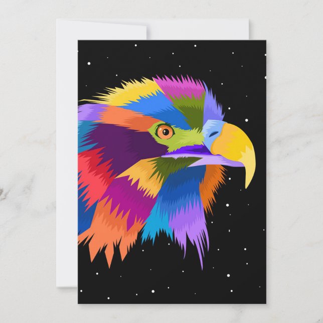 Stylised Eagle Pop Save The Date (Front)