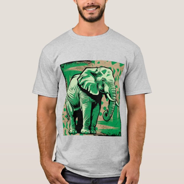 Stylised Elephant T-Shirt (Front)