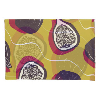 Stylised Figs Vintage Vegetable Print Pillowcase