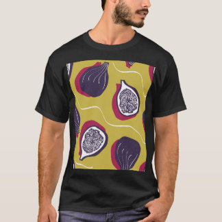 Stylised Figs Vintage Vegetable Print T-Shirt