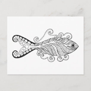 Stylised Fish Postcard