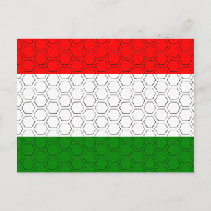 Stylised Flag of Hungary Postcard