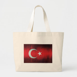 Stylised Flag of Turkey Large Tote Bag