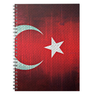 Stylised Flag of Turkey Notebook