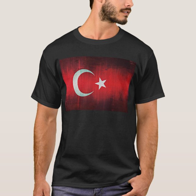 Stylised Flag of Turkey T-Shirt (Front)