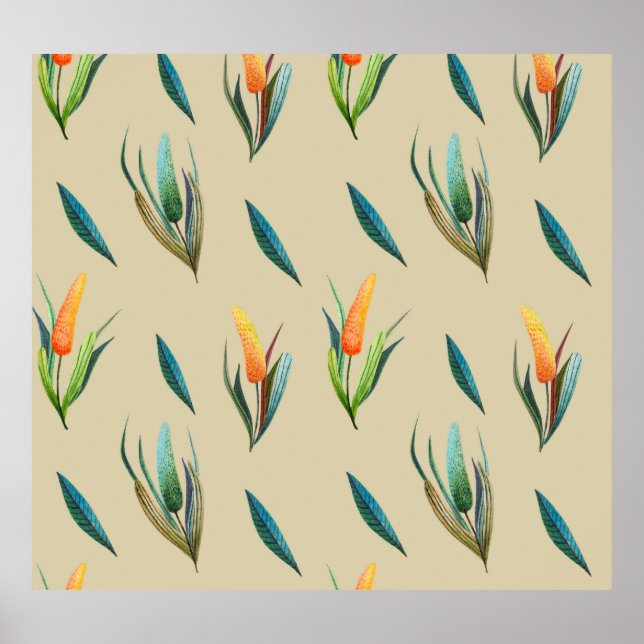 Stylised Floral Elegance: Endless Beauty. Poster (Front)