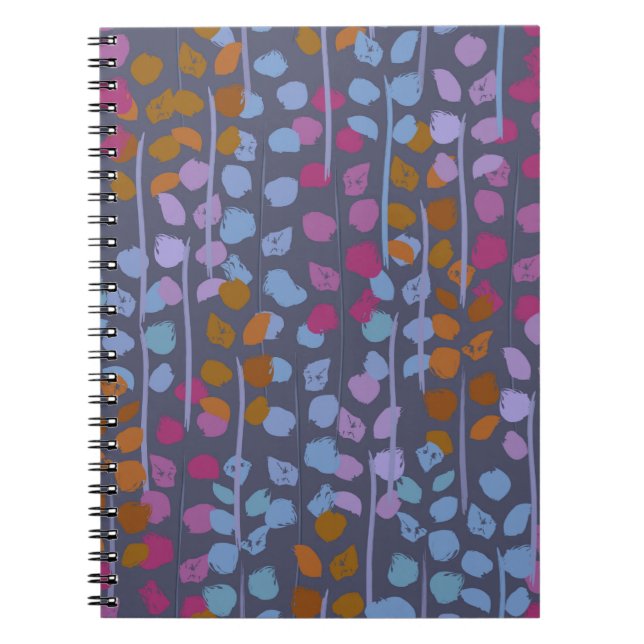 Stylised floral seamless pattern. Vintage imitatio Notebook (Front)