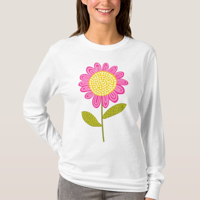 Stylised Flower T-Shirt (Front)